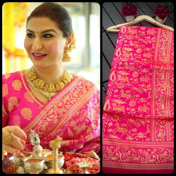 Pari By Aab Designer Wedding Wear Soft Lichi Silk Sarees Catalog